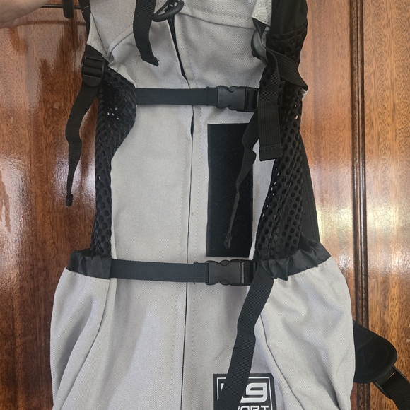 Gray and Black K9 Sport Sack Pet-Carrier Backpack